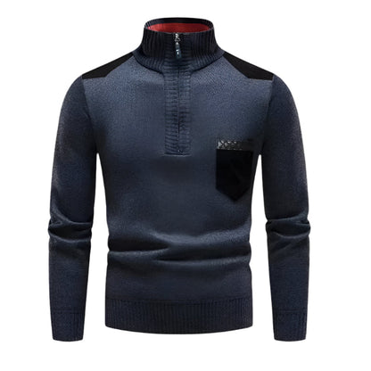 VogeLuxe | Pull-over élégant à col montant pour homme 8