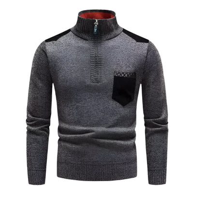 Pull homme col montant chic et confortable