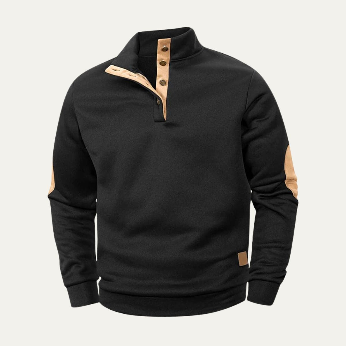 VogeLuxe | Pull-over quart de longueur à col pression pour homme 0