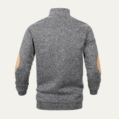 VogeLuxe | Pull-over quart de longueur à col pression pour homme 2