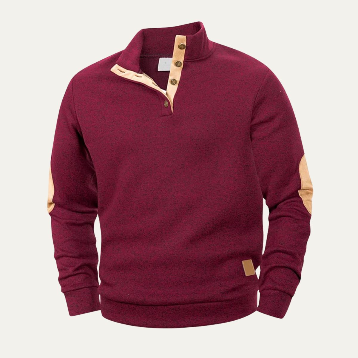 VogeLuxe | Pull-over quart de longueur à col pression pour homme 7