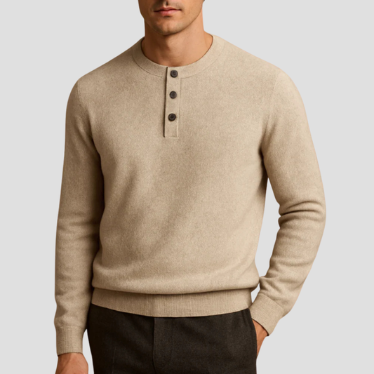 Pull Homme à Manches Longues et Col V - PanierRoyale