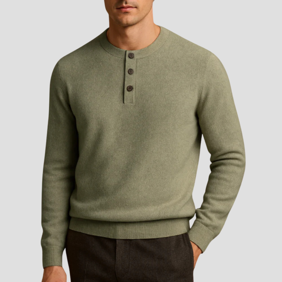 Pull Homme à Manches Longues et Col V