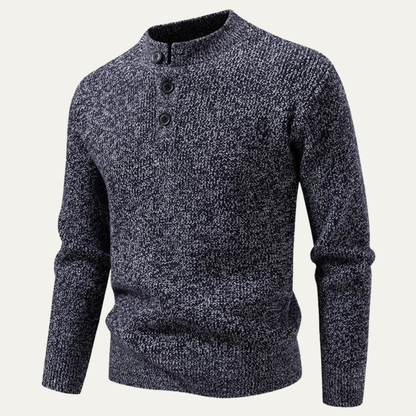 Pull à manches longues col montant pour homme