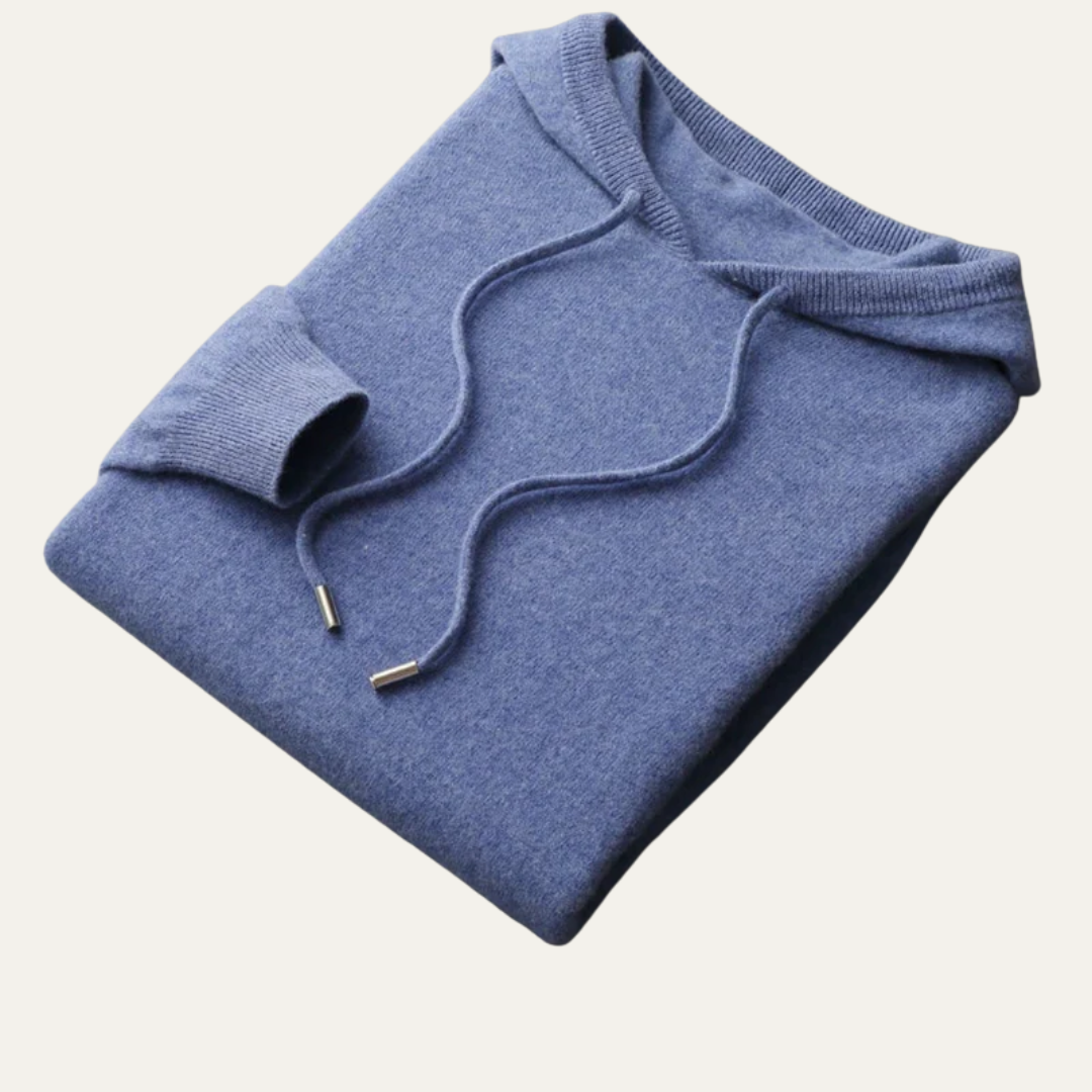 VogeLuxe | Pull à capuche en maille fine pour homme 3