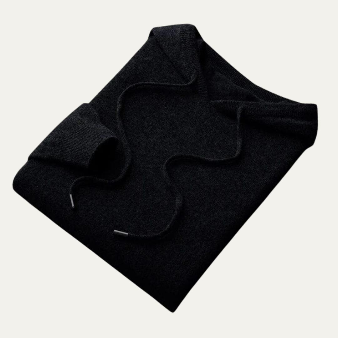 VogeLuxe | Pull à capuche en maille fine pour homme 3