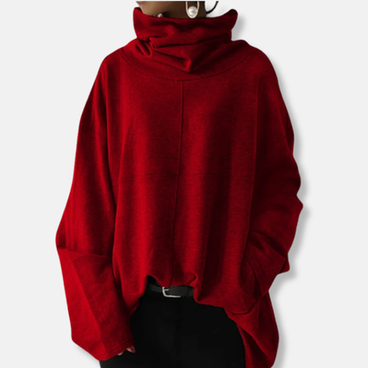 Pull Femme Col Châle Oversize Doux