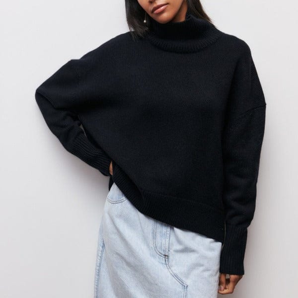 VogeLuxe | Pull à col cheminée oversize pour femme 2