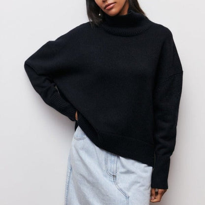 VogeLuxe | Pull à col cheminée oversize pour femme 2