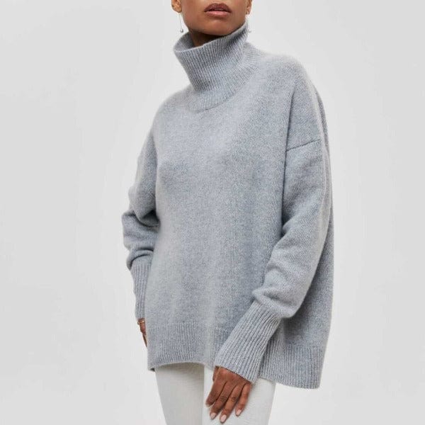 VogeLuxe | Pull à col cheminée oversize pour femme 4