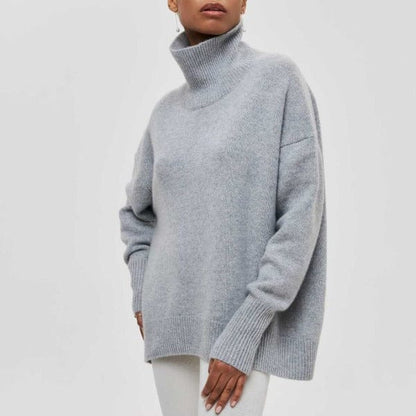 VogeLuxe | Pull à col cheminée oversize pour femme 4