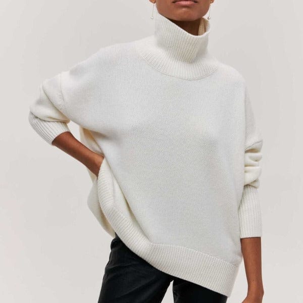 VogeLuxe | Pull à col cheminée oversize pour femme 5