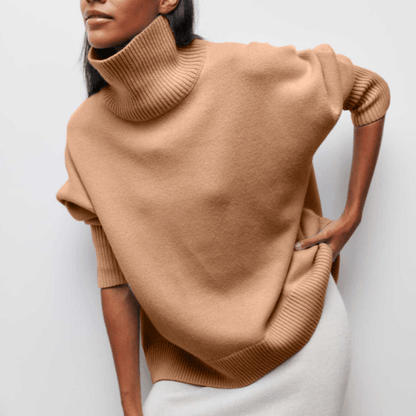 Pull Femme Oversize à Col Montant