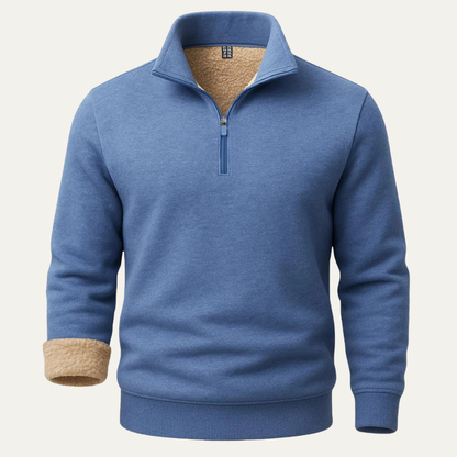 VogeLuxe | Pull à col montant côtelé coupe ajustée pour homme 1