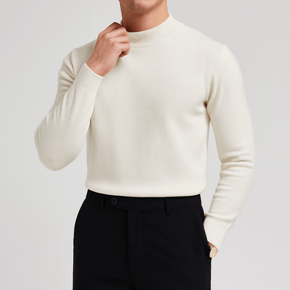 Pull Homme Col Montant Élégant et Confortable