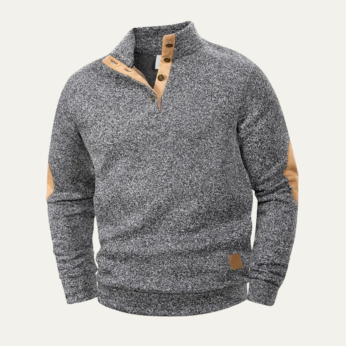 VogeLuxe | Pull à col montant en daim pour homme 5