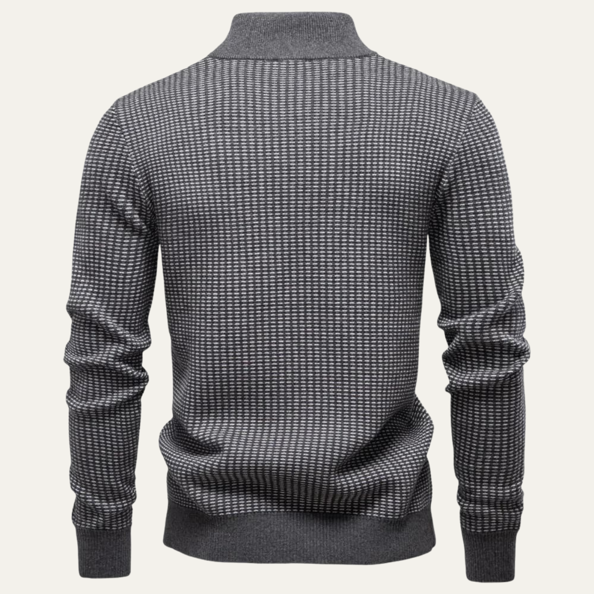 VogeLuxe | Pull à col montant zippé pour homme 7