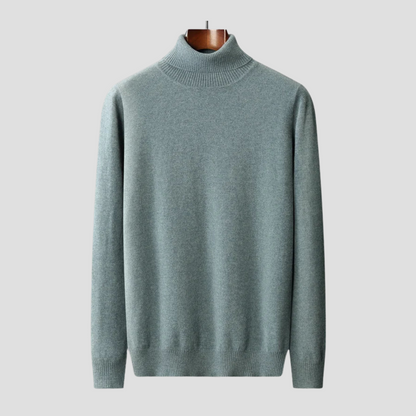 VogeLuxe | Pull à col roulé ajusté classique pour homme 1