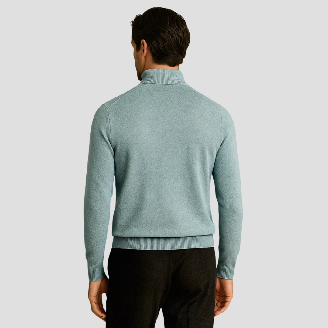 VogeLuxe | Pull à col roulé ajusté classique pour homme 3