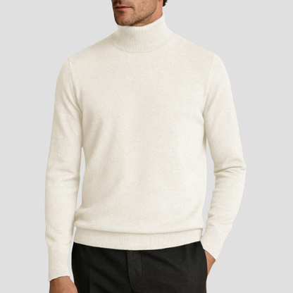 VogeLuxe | Pull à col roulé ajusté classique pour homme 4