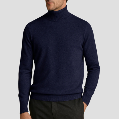 VogeLuxe | Pull à col roulé ajusté classique pour homme 5