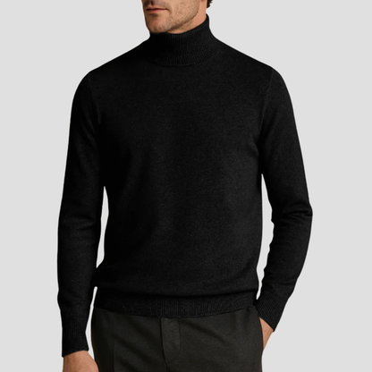 VogeLuxe | Pull à col roulé ajusté classique pour homme 6