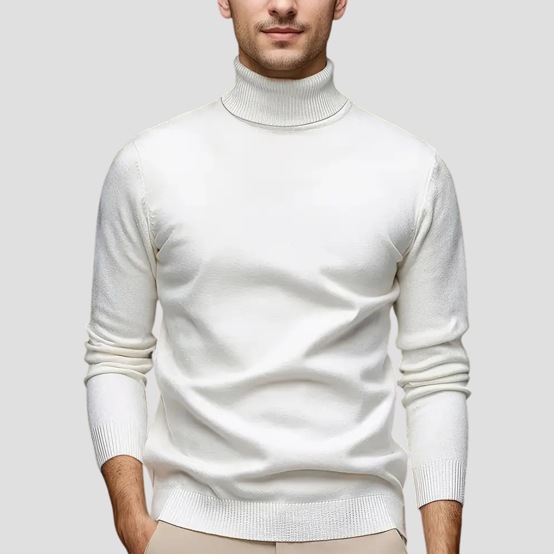Pull Homme Col Roulé Slim et Chic