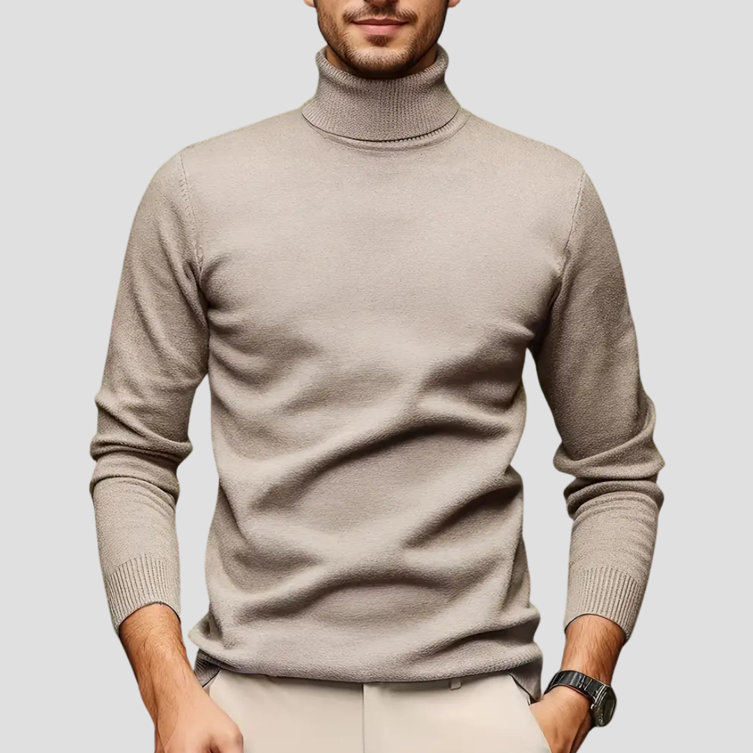 VogeLuxe | Pull à col roulé ajusté et élégant pour homme 6