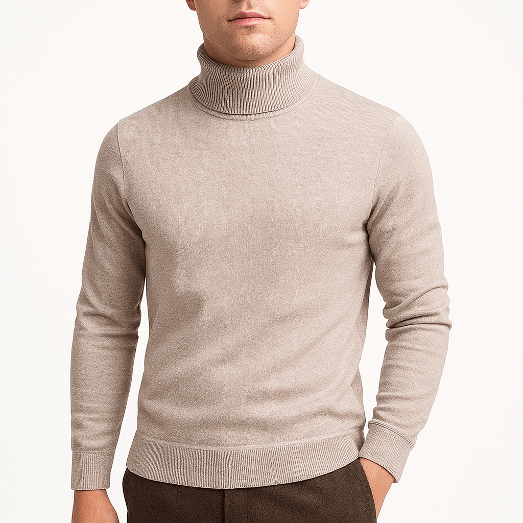 Pull Homme Col Roulé Doux et Chaud