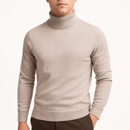 Pull Homme Col Roulé Doux et Chaud