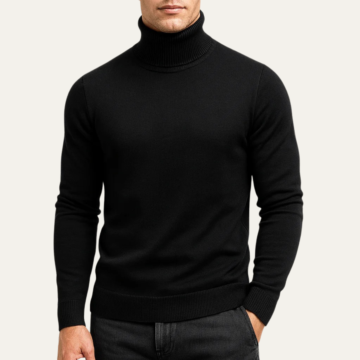 VogeLuxe | Pull à col roulé classique pour homme 2