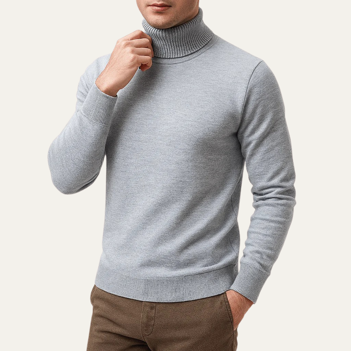 VogeLuxe | Pull à col roulé classique pour homme 3