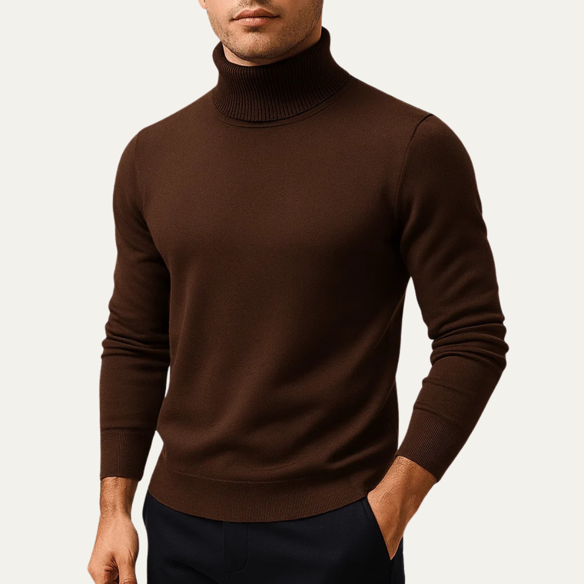 VogeLuxe | Pull à col roulé classique pour homme 4