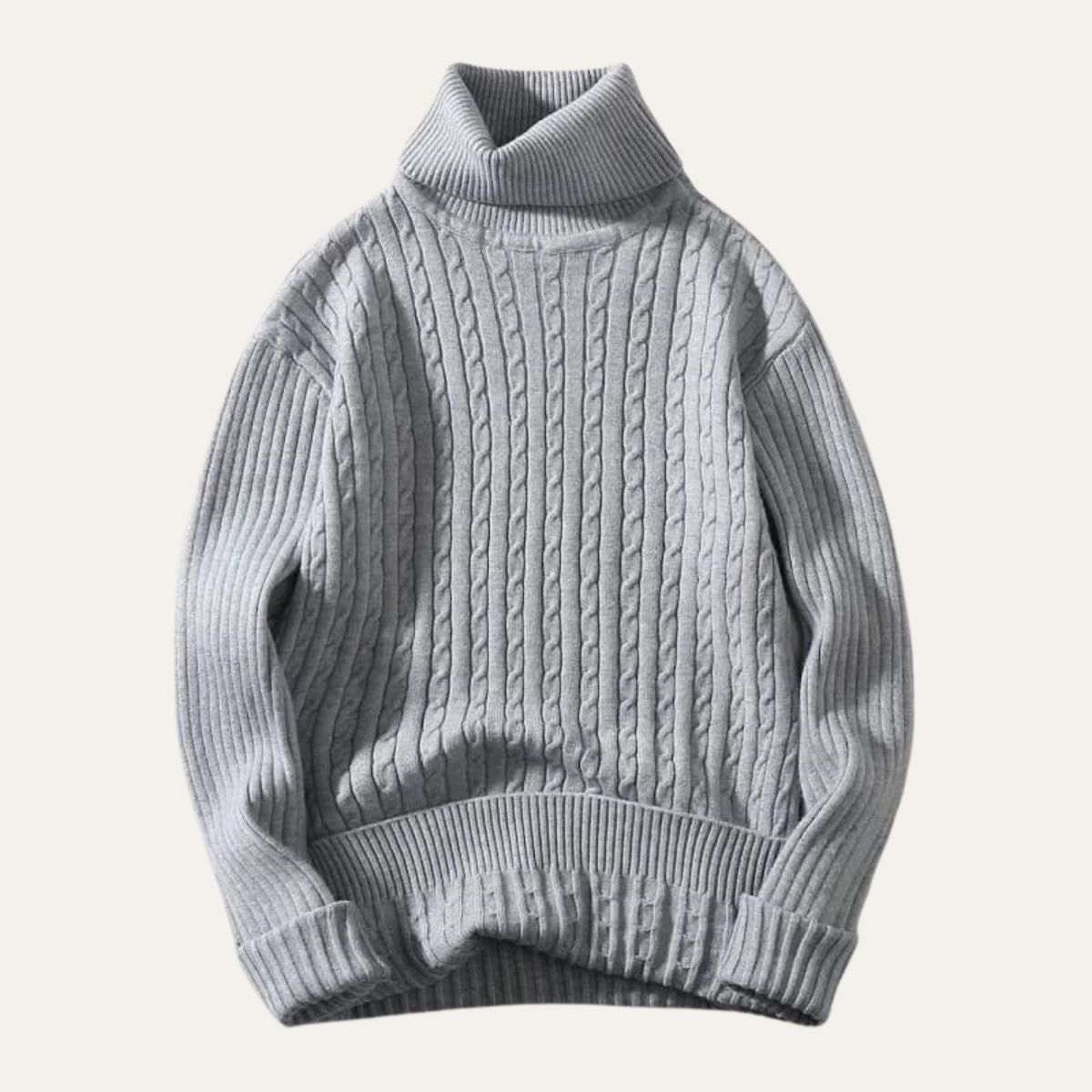 Pull Homme Côtelé Élastique et Confortable