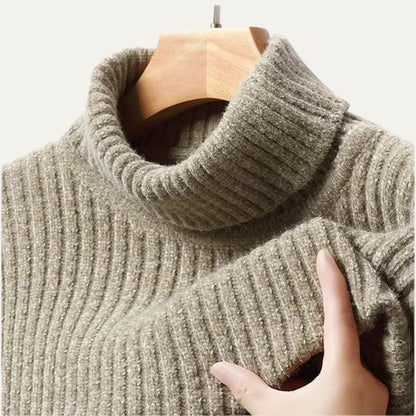VogeLuxe | Pull à col roulé côtelé pour homme 1