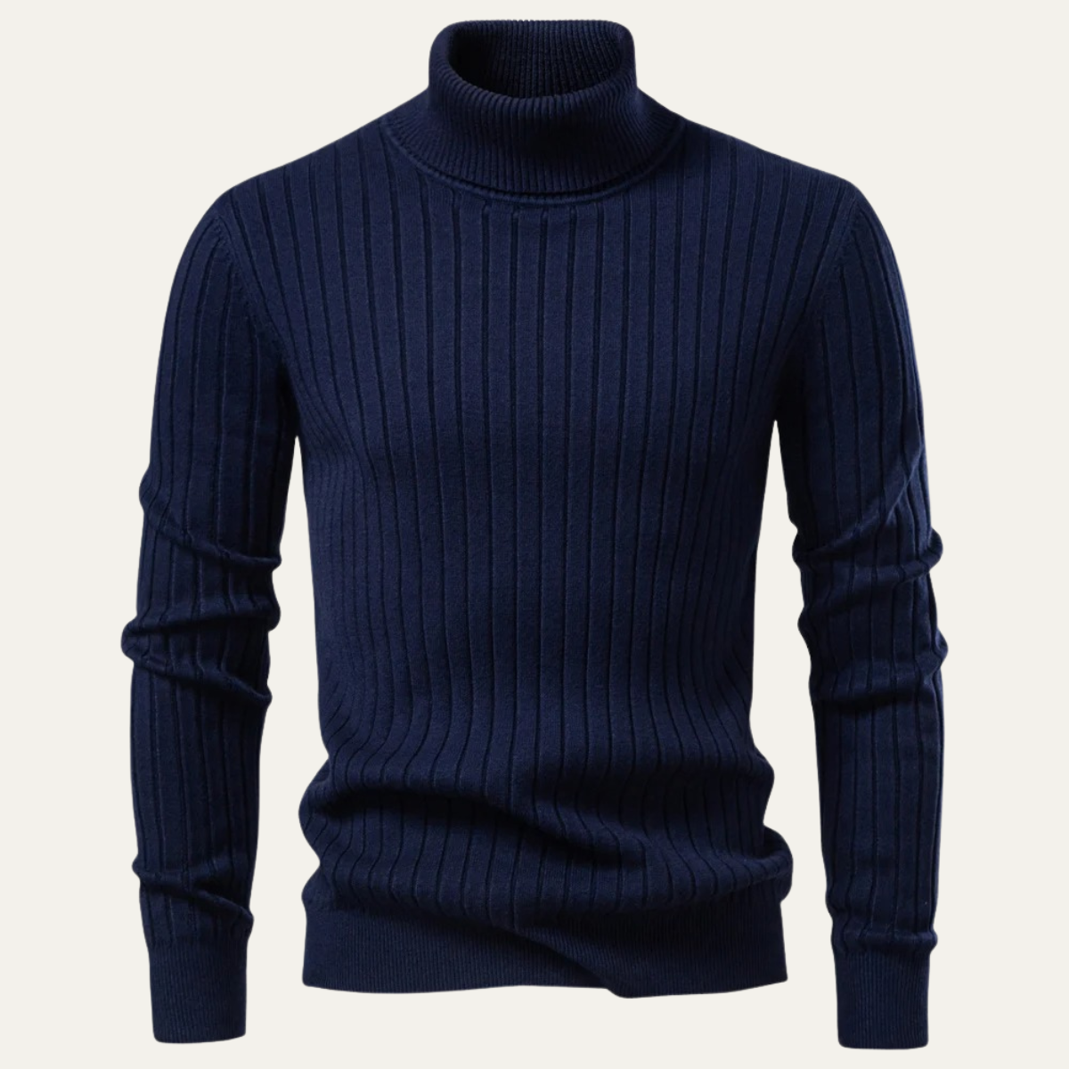 Pull Côtelé Slim Fit Homme Moderne