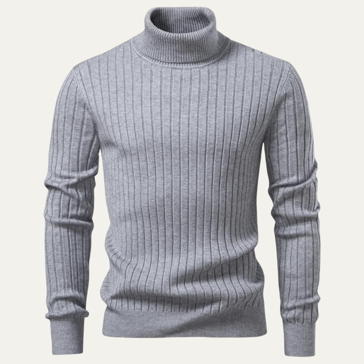 Pull Côtelé Slim Fit Homme Moderne