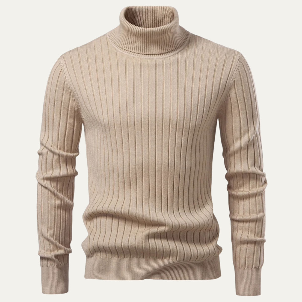 Pull Côtelé Slim Fit Homme Moderne