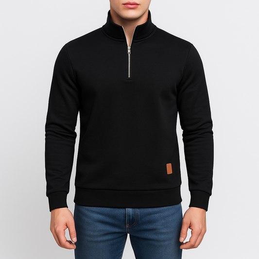 VogeLuxe | Pull à col roulé demi-zip pour homme 0