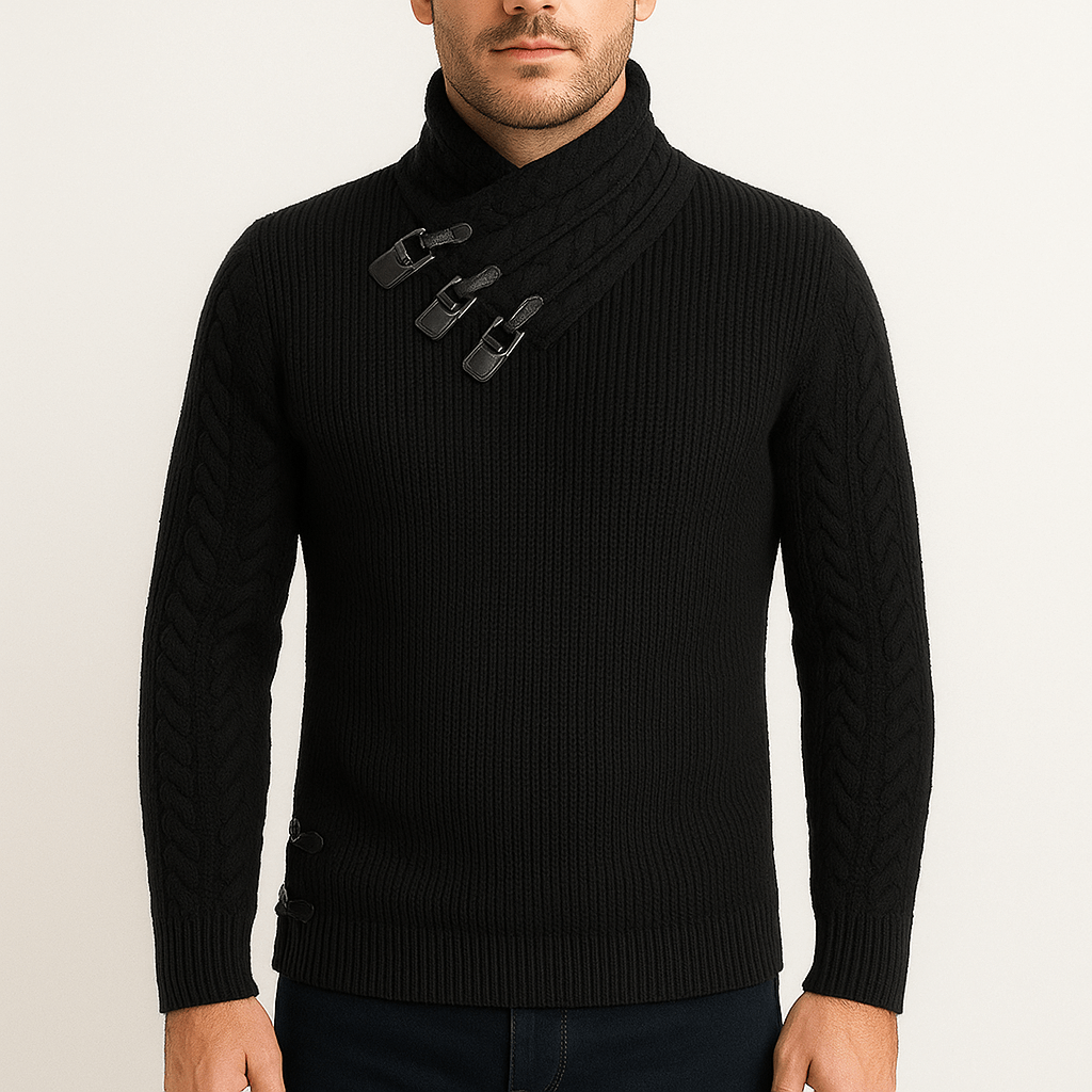 Pull Homme Col Roulé en Laine Douce