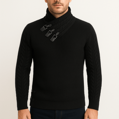 Pull Homme Col Roulé en Laine Douce