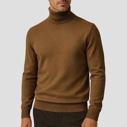 Pull Femme Élégant Col Roulé Taille Slim - PanierRoyale