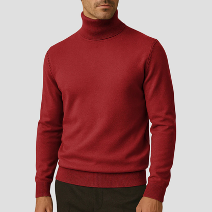 Pull Femme Élégant Col Roulé Taille Slim
