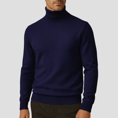 Pull Femme Élégant Col Roulé Taille Slim