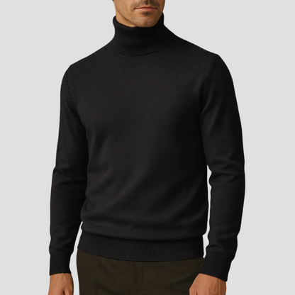 Pull Femme Élégant Col Roulé Taille Slim