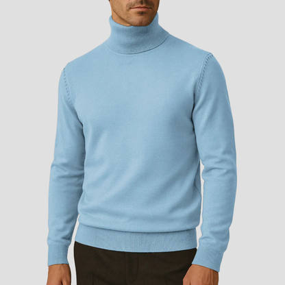 Pull Femme Élégant Col Roulé Taille Slim