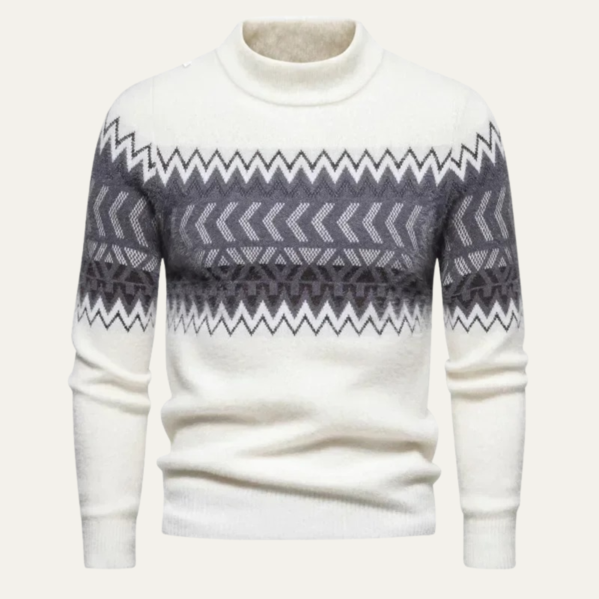 Pull en maille épais pour homme avec col roulé - PanierRoyale