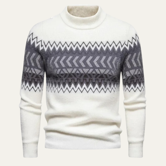 Pull en maille épais pour homme avec col roulé - PanierRoyale
