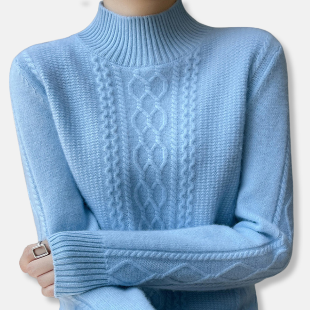 Pull Col Roulé Femme Très Doux et Chaud
