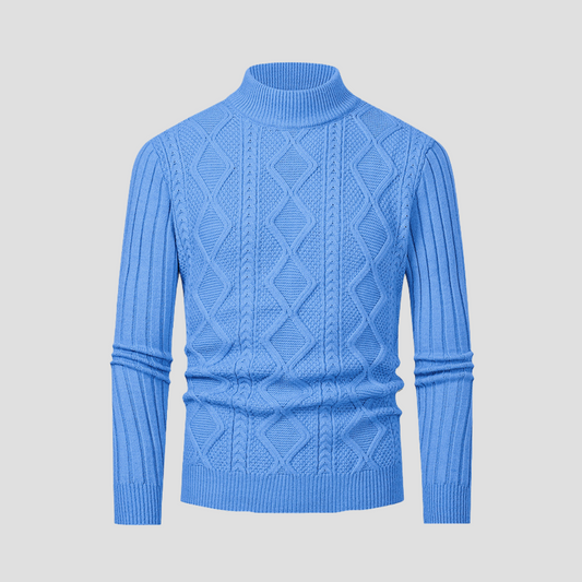 Pull Homme Col Roulé Maille épaisse et Douce - PanierRoyale